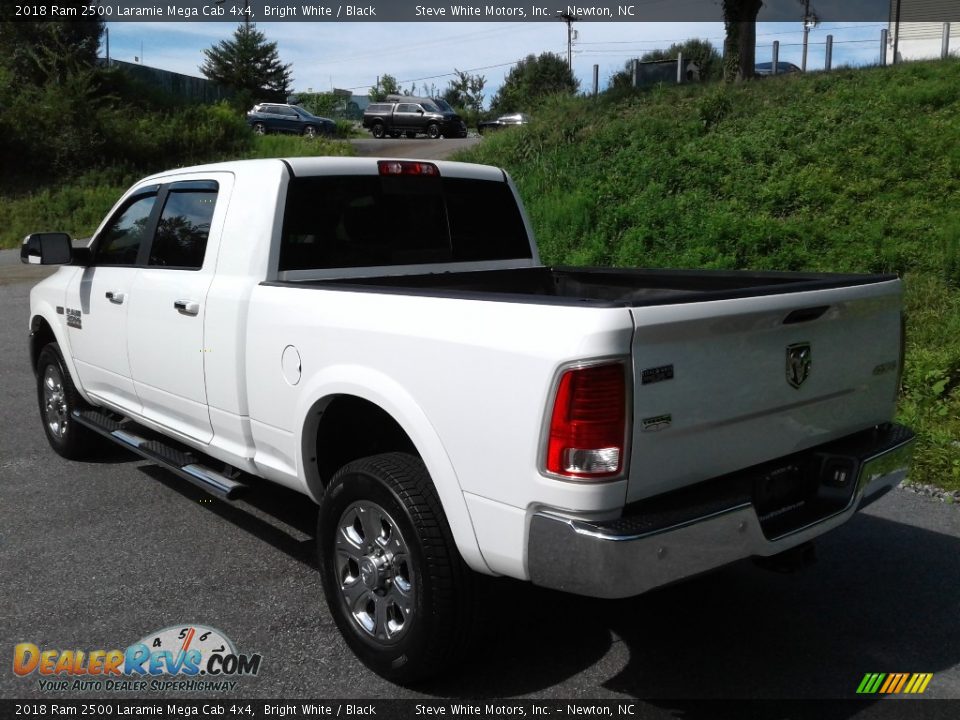 2018 Ram 2500 Laramie Mega Cab 4x4 Bright White / Black Photo #11