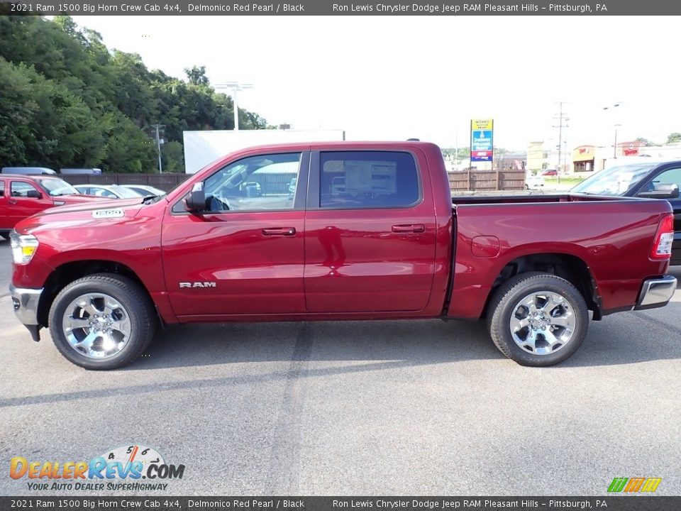 2021 Ram 1500 Big Horn Crew Cab 4x4 Delmonico Red Pearl / Black Photo #2