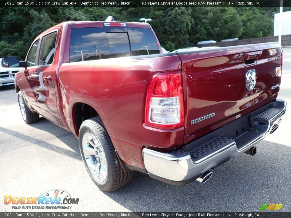 2021 Ram 1500 Big Horn Crew Cab 4x4 Delmonico Red Pearl / Black Photo #3