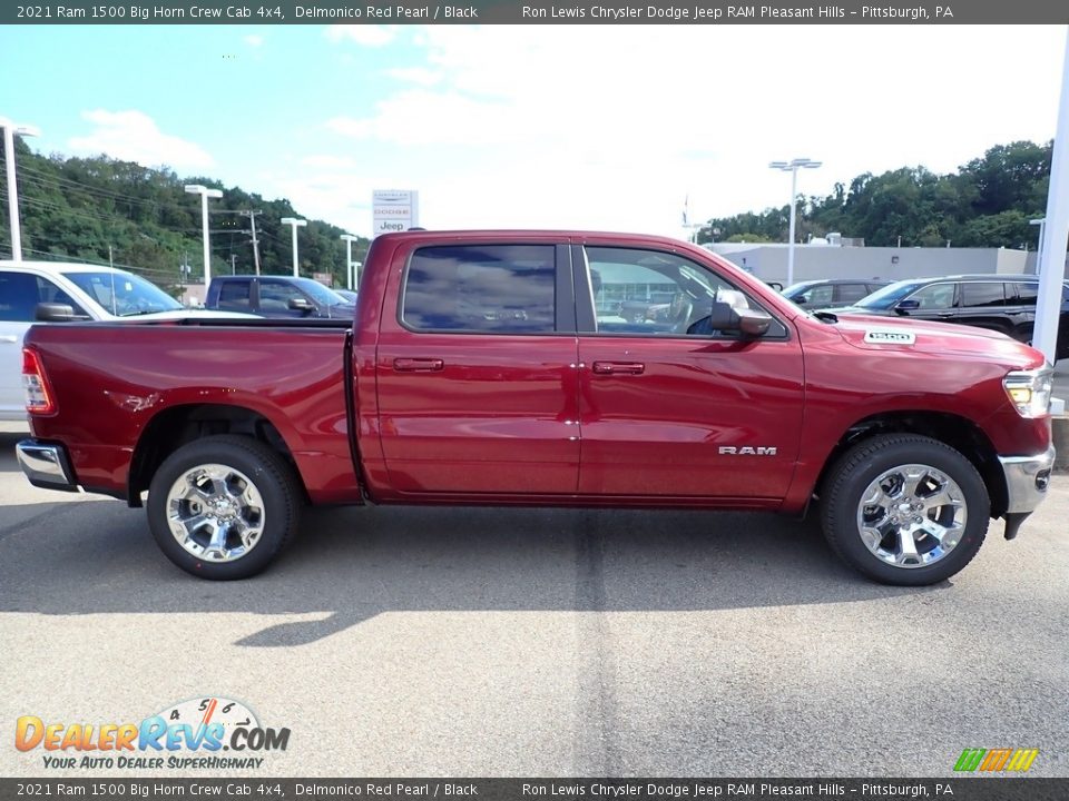 2021 Ram 1500 Big Horn Crew Cab 4x4 Delmonico Red Pearl / Black Photo #6