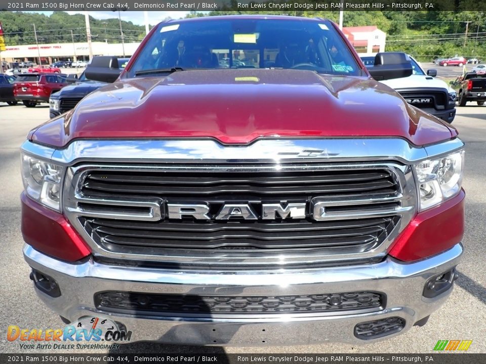 2021 Ram 1500 Big Horn Crew Cab 4x4 Delmonico Red Pearl / Black Photo #8