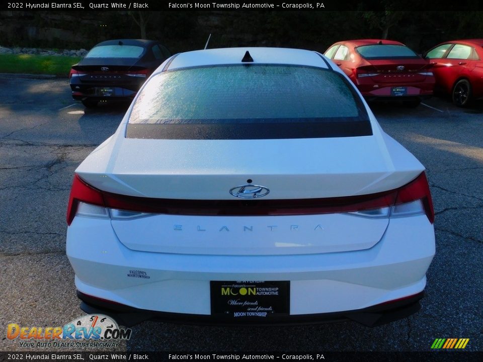 2022 Hyundai Elantra SEL Quartz White / Black Photo #3