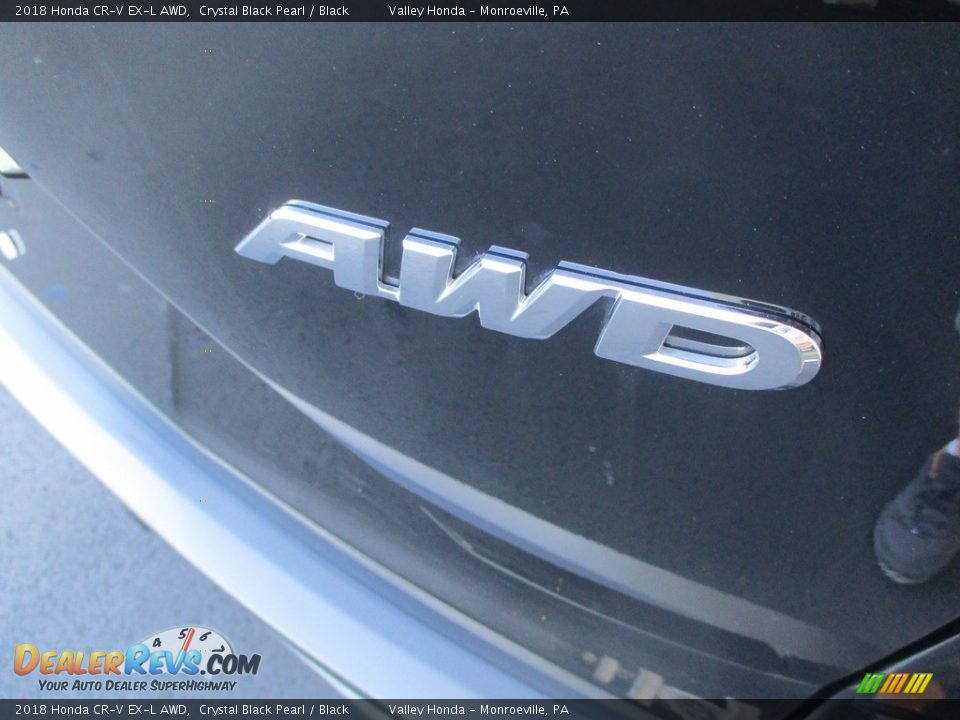 2018 Honda CR-V EX-L AWD Crystal Black Pearl / Black Photo #6