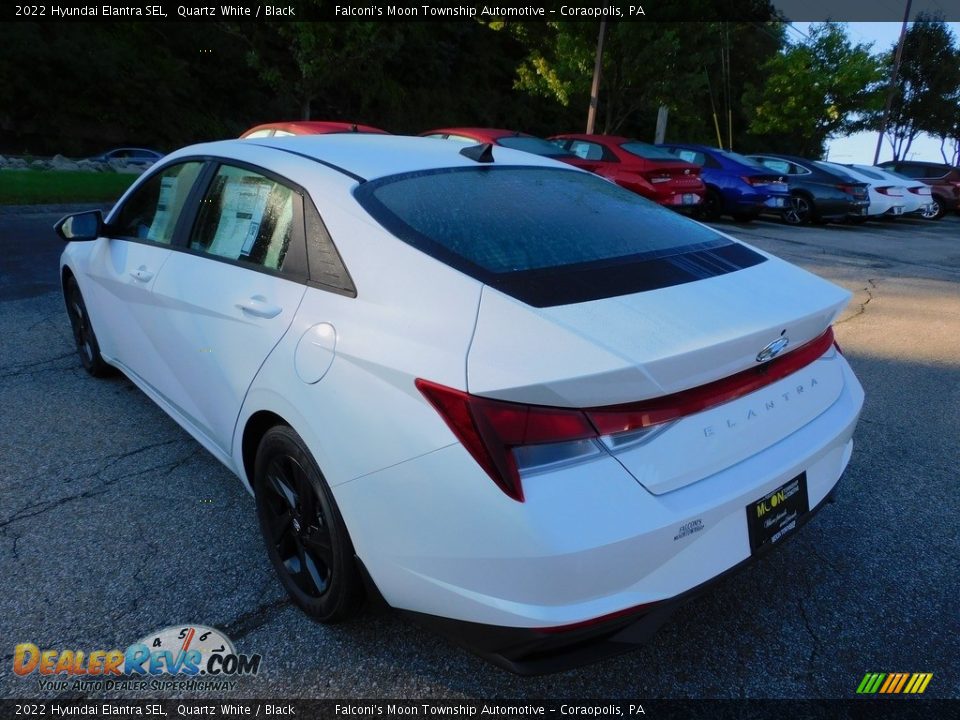 2022 Hyundai Elantra SEL Quartz White / Black Photo #5