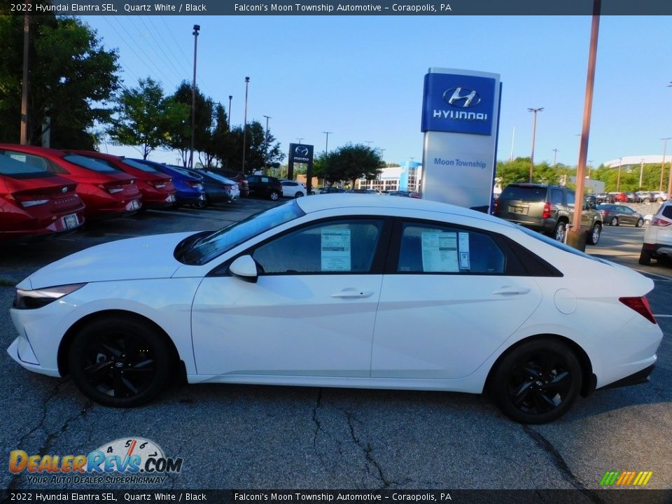 2022 Hyundai Elantra SEL Quartz White / Black Photo #6