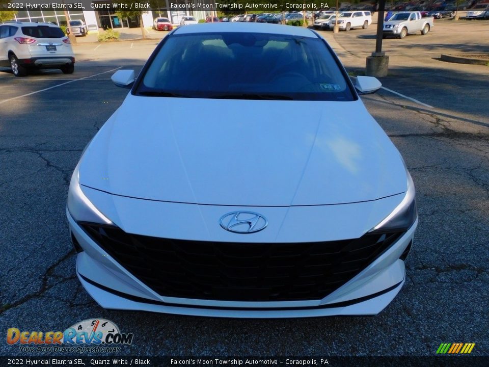 2022 Hyundai Elantra SEL Quartz White / Black Photo #8