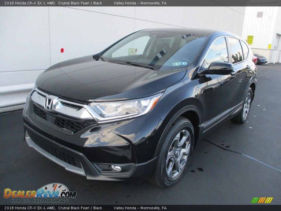 2018 Honda CR-V EX-L AWD Crystal Black Pearl / Black Photo #10