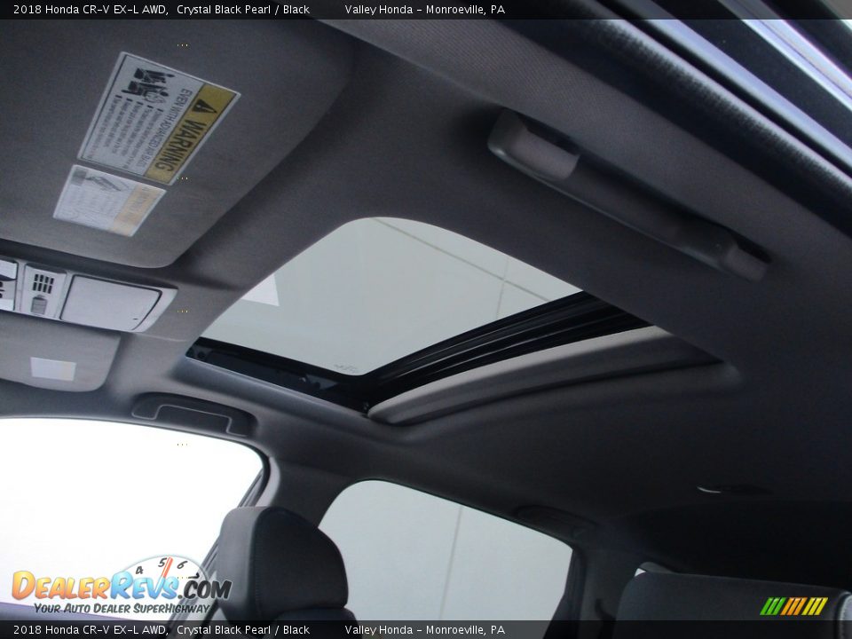 2018 Honda CR-V EX-L AWD Crystal Black Pearl / Black Photo #11