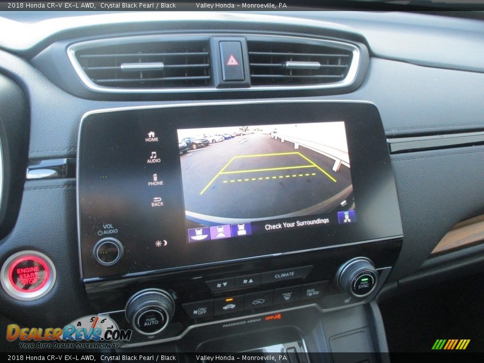 2018 Honda CR-V EX-L AWD Crystal Black Pearl / Black Photo #16