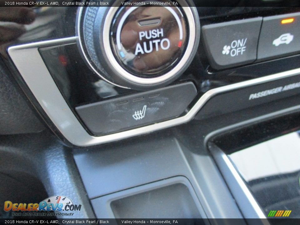 2018 Honda CR-V EX-L AWD Crystal Black Pearl / Black Photo #17