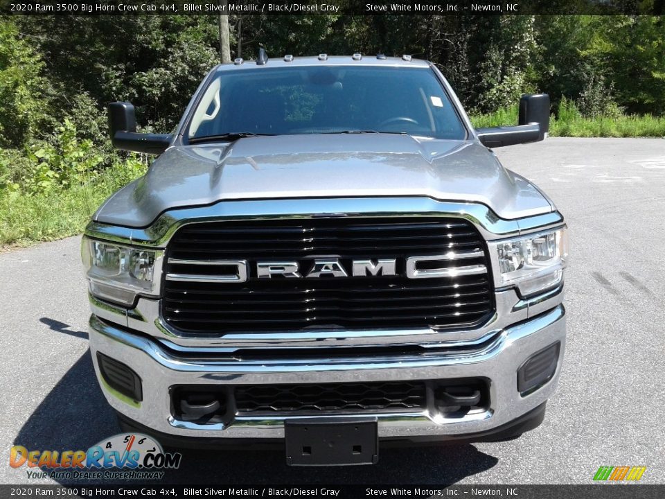 2020 Ram 3500 Big Horn Crew Cab 4x4 Billet Silver Metallic / Black/Diesel Gray Photo #4