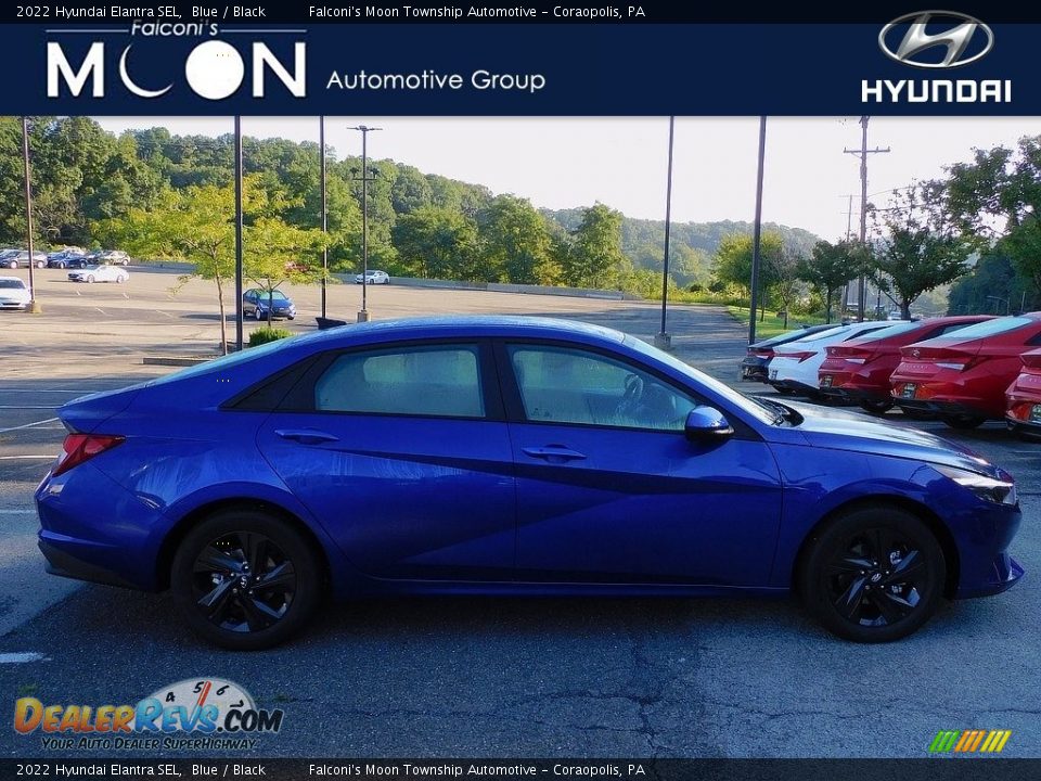 2022 Hyundai Elantra SEL Blue / Black Photo #1