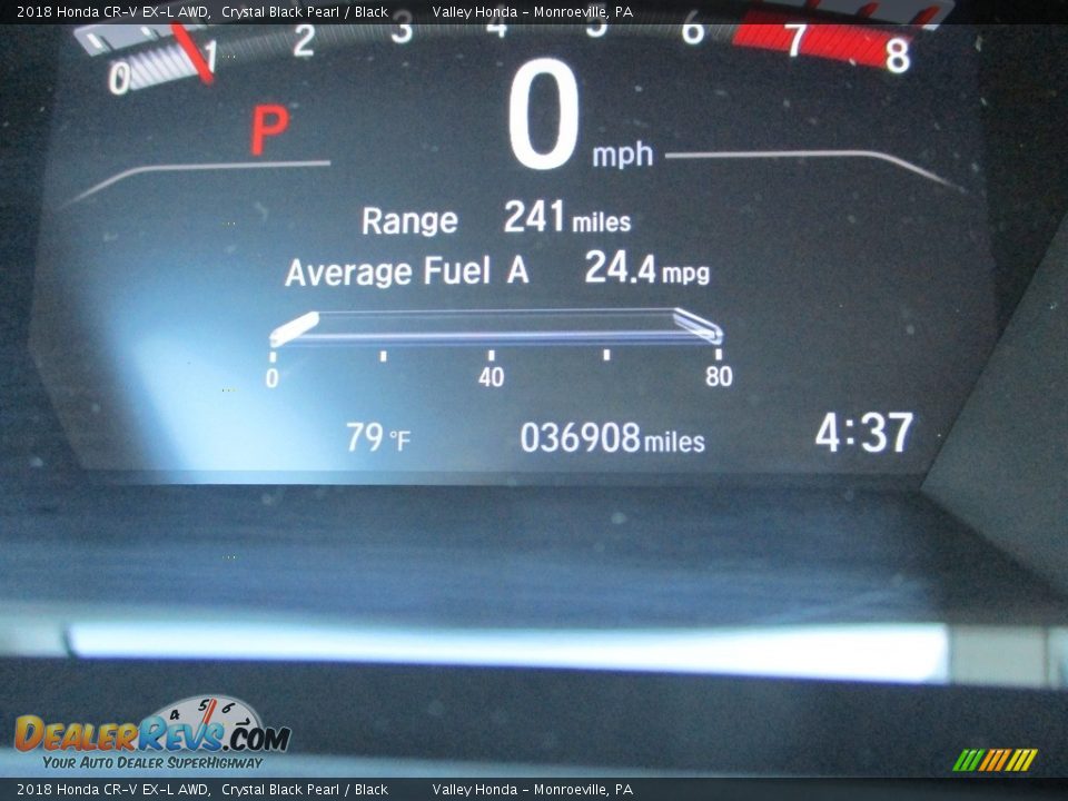 2018 Honda CR-V EX-L AWD Crystal Black Pearl / Black Photo #20