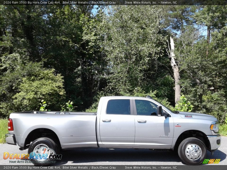 2020 Ram 3500 Big Horn Crew Cab 4x4 Billet Silver Metallic / Black/Diesel Gray Photo #6