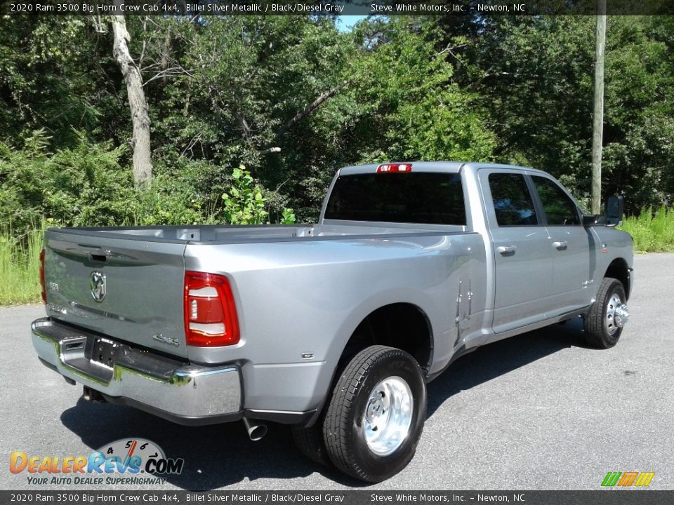 2020 Ram 3500 Big Horn Crew Cab 4x4 Billet Silver Metallic / Black/Diesel Gray Photo #7