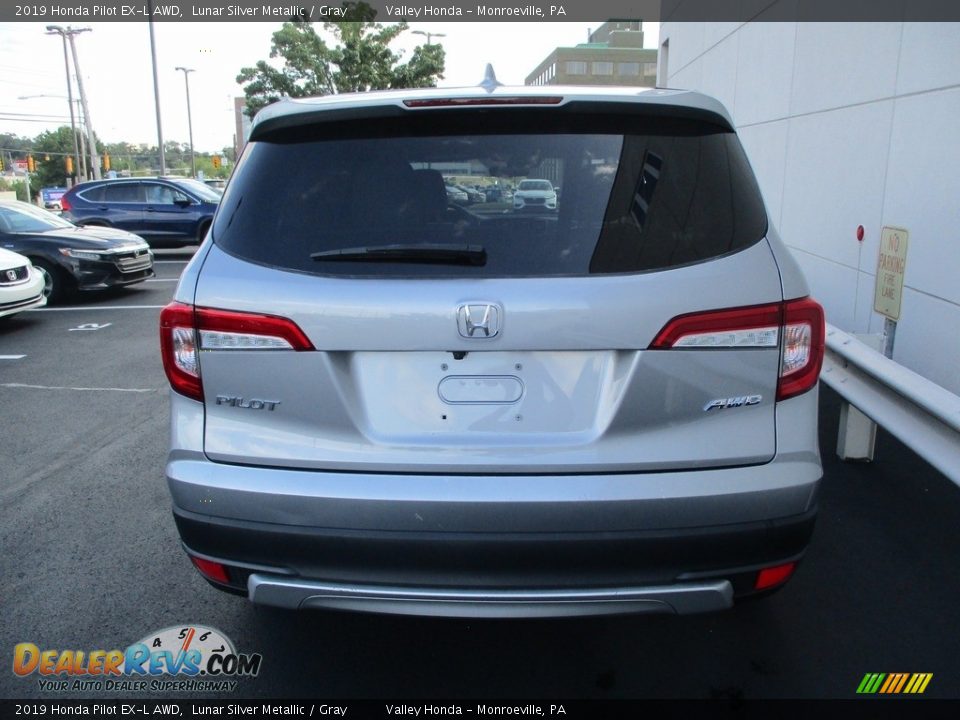 2019 Honda Pilot EX-L AWD Lunar Silver Metallic / Gray Photo #4