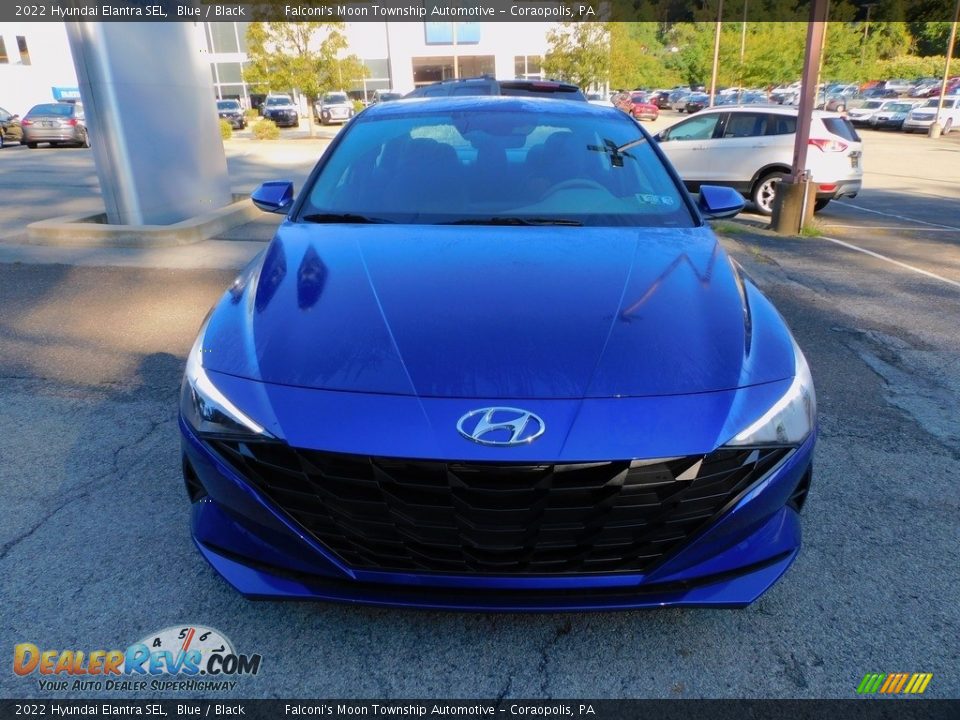 2022 Hyundai Elantra SEL Blue / Black Photo #8