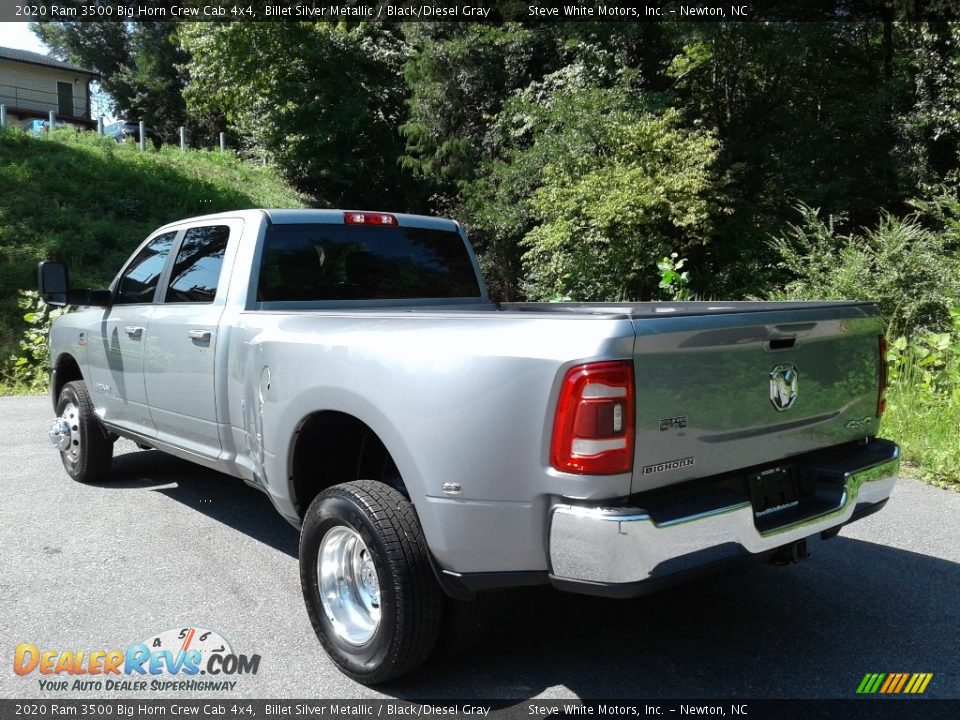 2020 Ram 3500 Big Horn Crew Cab 4x4 Billet Silver Metallic / Black/Diesel Gray Photo #10