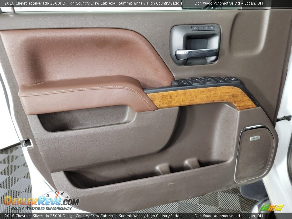 Door Panel of 2016 Chevrolet Silverado 2500HD High Country Crew Cab 4x4 Photo #15