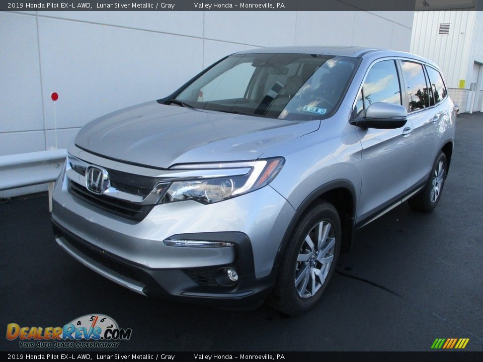 2019 Honda Pilot EX-L AWD Lunar Silver Metallic / Gray Photo #9