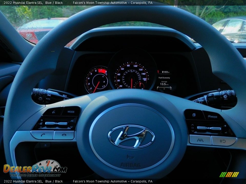 2022 Hyundai Elantra SEL Blue / Black Photo #18