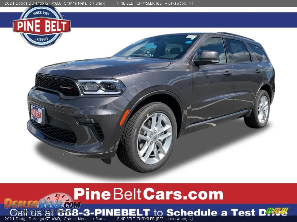 2021 Dodge Durango GT AWD Granite Metallic / Black Photo #1