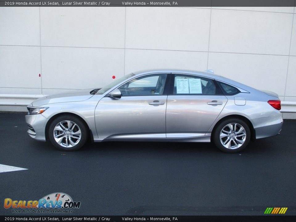 2019 Honda Accord LX Sedan Lunar Silver Metallic / Gray Photo #2