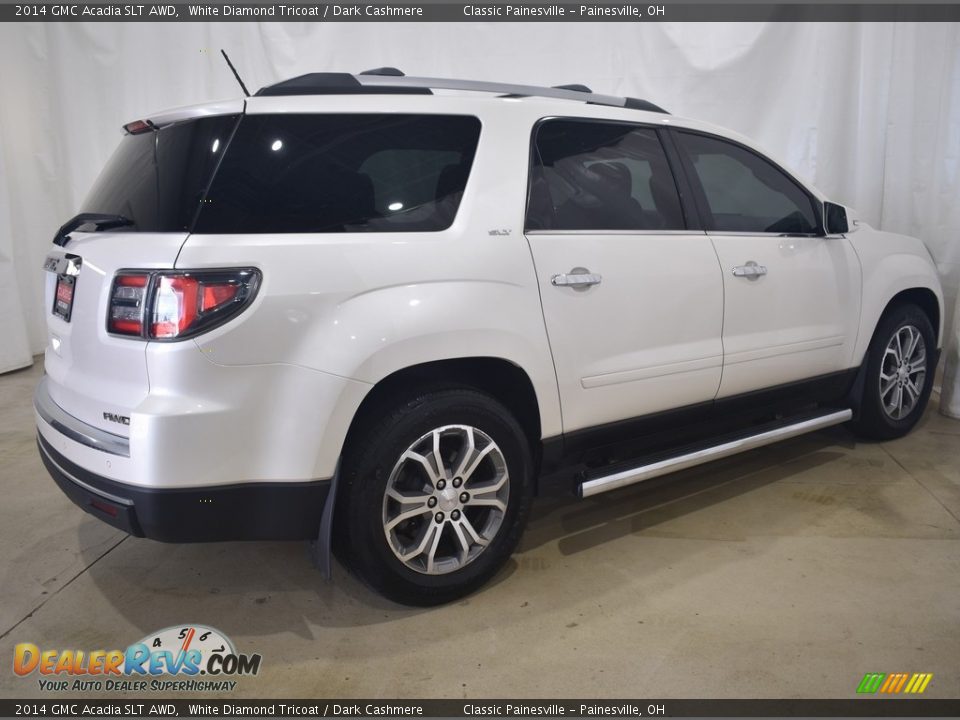 2014 GMC Acadia SLT AWD White Diamond Tricoat / Dark Cashmere Photo #2