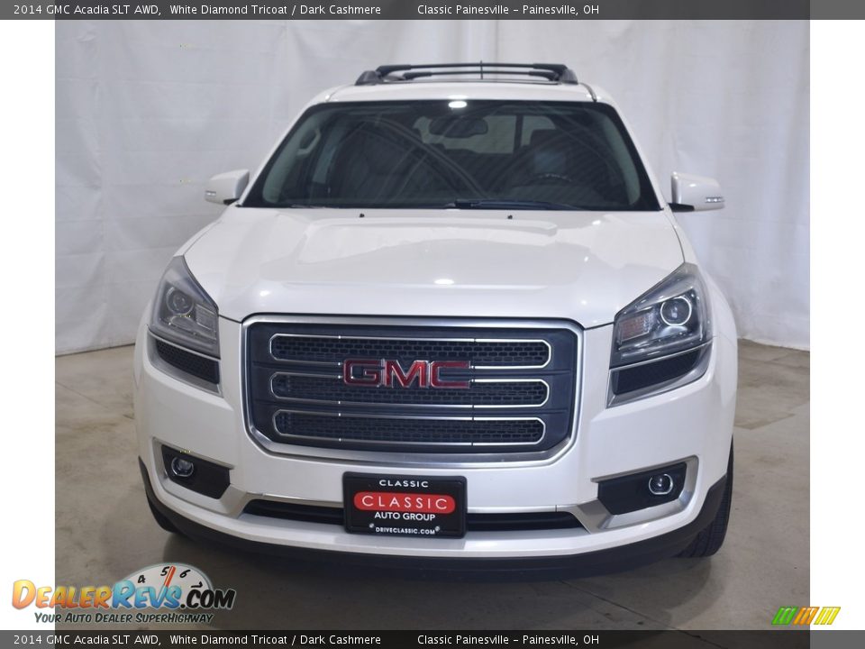 2014 GMC Acadia SLT AWD White Diamond Tricoat / Dark Cashmere Photo #4