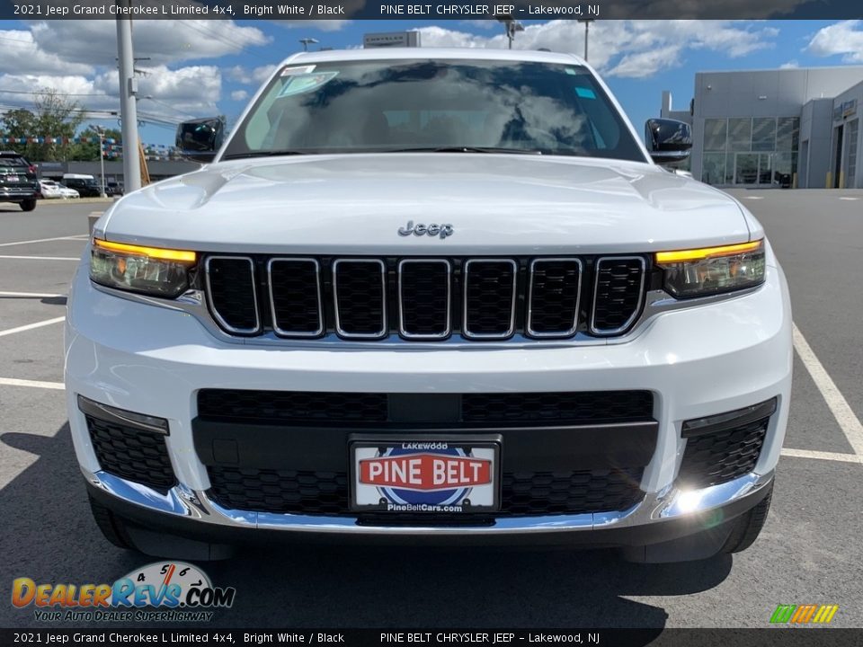 2021 Jeep Grand Cherokee L Limited 4x4 Bright White / Black Photo #3