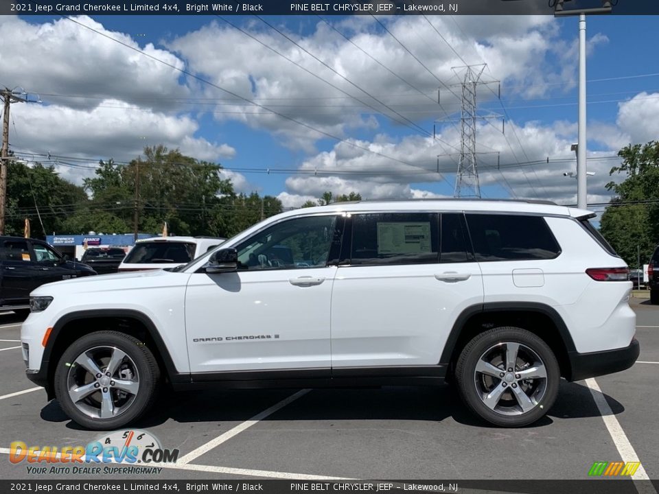 2021 Jeep Grand Cherokee L Limited 4x4 Bright White / Black Photo #4