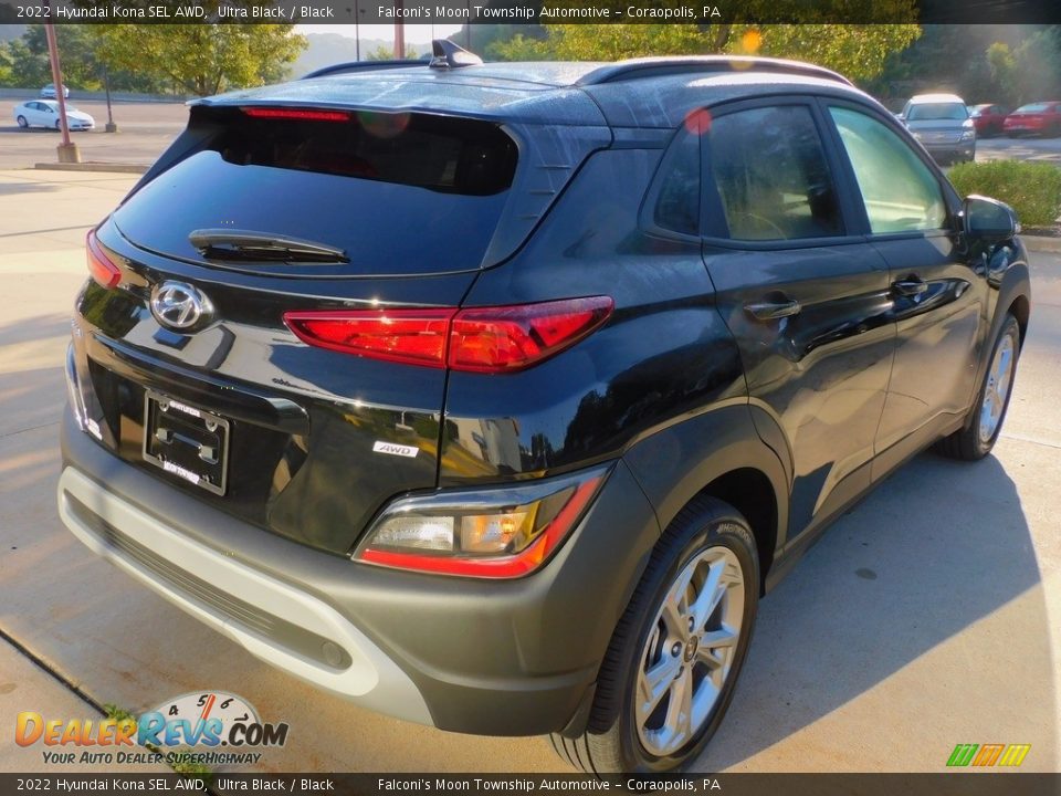 2022 Hyundai Kona SEL AWD Ultra Black / Black Photo #2