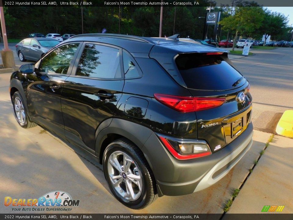 2022 Hyundai Kona SEL AWD Ultra Black / Black Photo #5