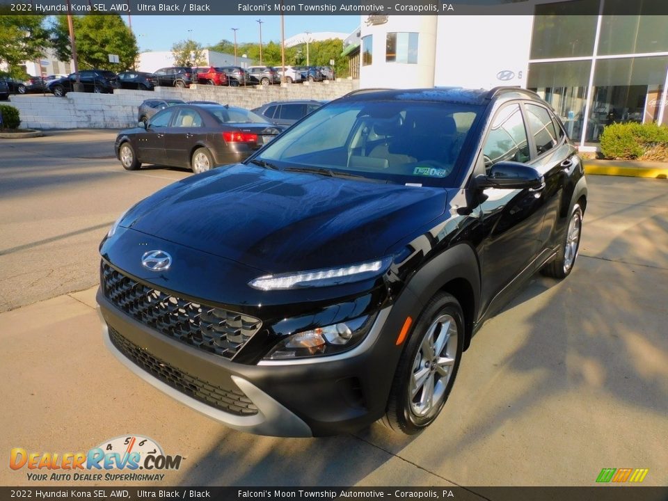 2022 Hyundai Kona SEL AWD Ultra Black / Black Photo #7