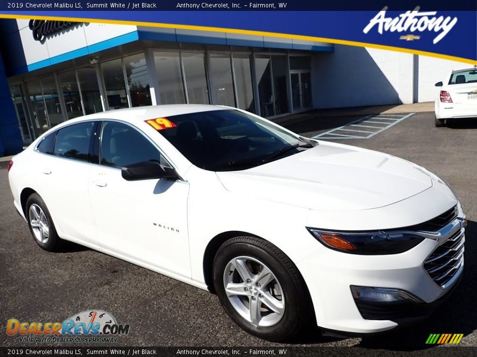 2019 Chevrolet Malibu LS Summit White / Jet Black Photo #1