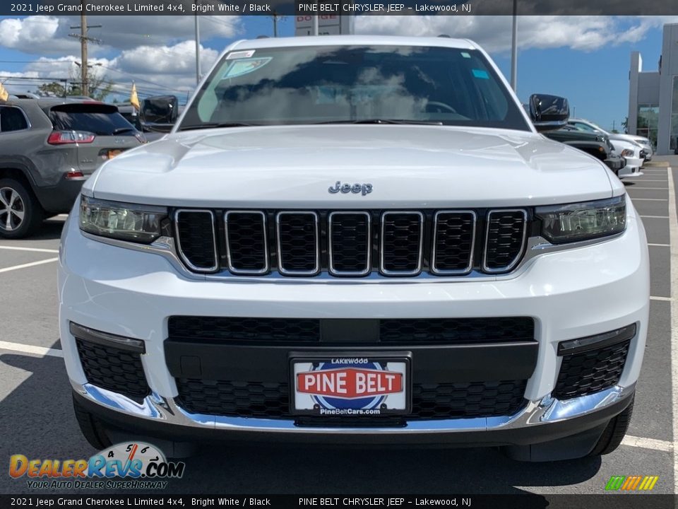 2021 Jeep Grand Cherokee L Limited 4x4 Bright White / Black Photo #3