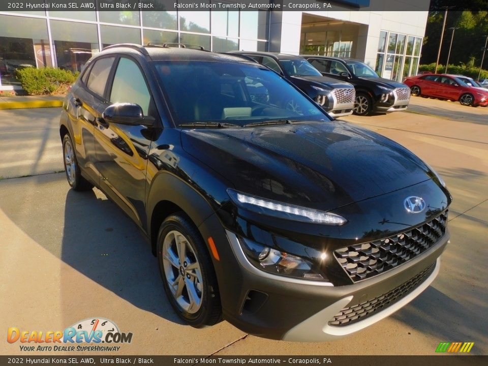 2022 Hyundai Kona SEL AWD Ultra Black / Black Photo #9