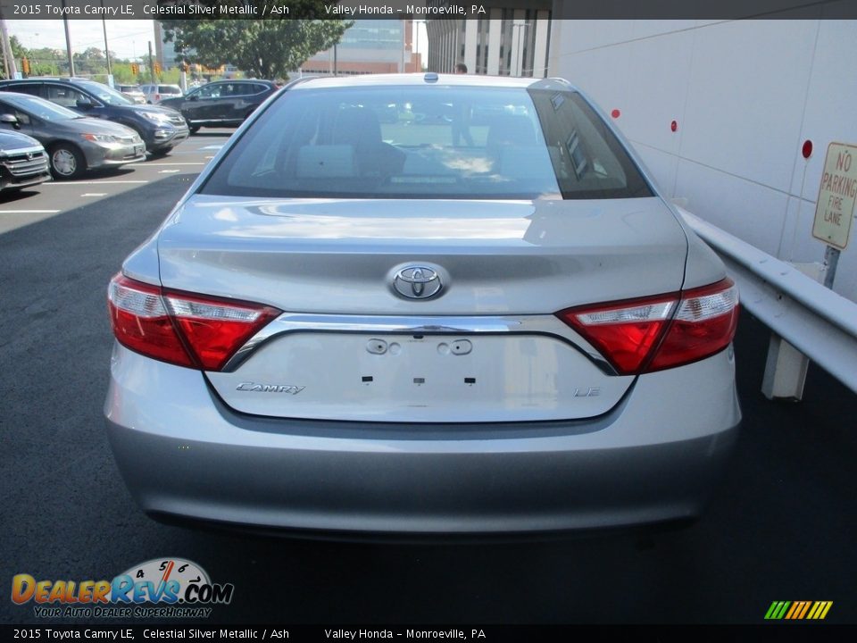 2015 Toyota Camry LE Celestial Silver Metallic / Ash Photo #4