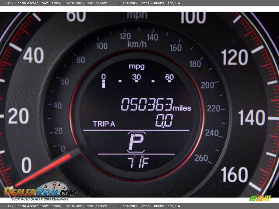 2017 Honda Accord Sport Sedan Crystal Black Pearl / Black Photo #6