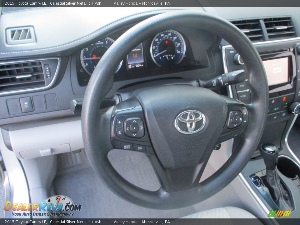 2015 Toyota Camry LE Celestial Silver Metallic / Ash Photo #13