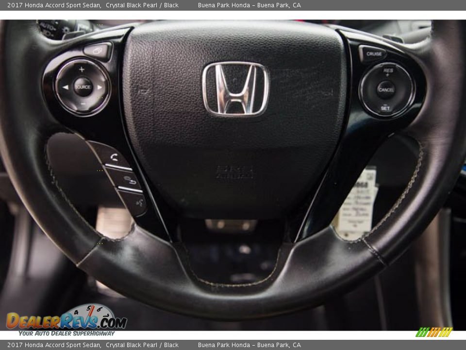 2017 Honda Accord Sport Sedan Crystal Black Pearl / Black Photo #13