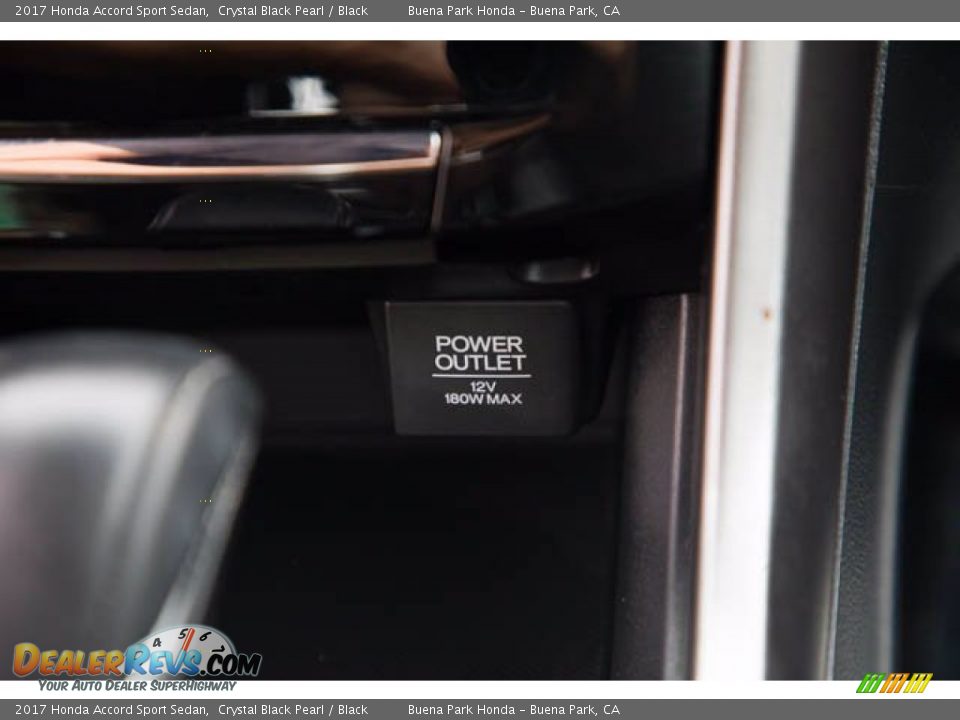 2017 Honda Accord Sport Sedan Crystal Black Pearl / Black Photo #14