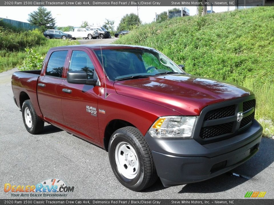 2020 Ram 1500 Classic Tradesman Crew Cab 4x4 Delmonico Red Pearl / Black/Diesel Gray Photo #4