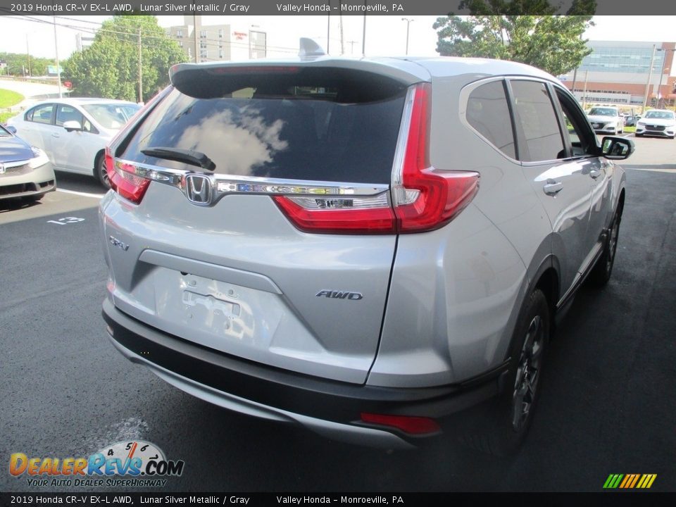 2019 Honda CR-V EX-L AWD Lunar Silver Metallic / Gray Photo #5