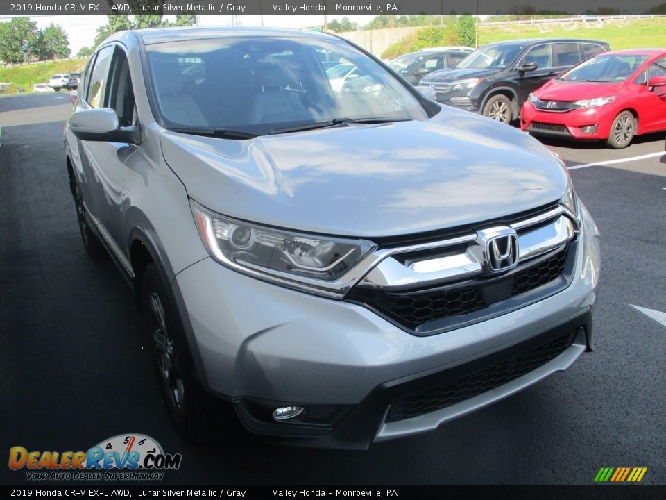 2019 Honda CR-V EX-L AWD Lunar Silver Metallic / Gray Photo #7