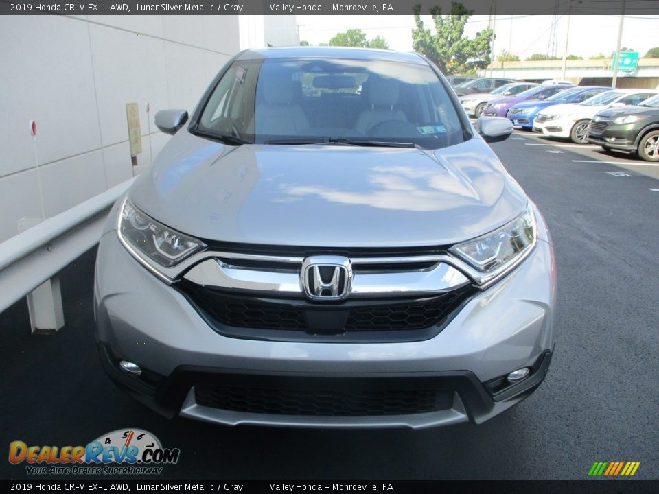 2019 Honda CR-V EX-L AWD Lunar Silver Metallic / Gray Photo #8