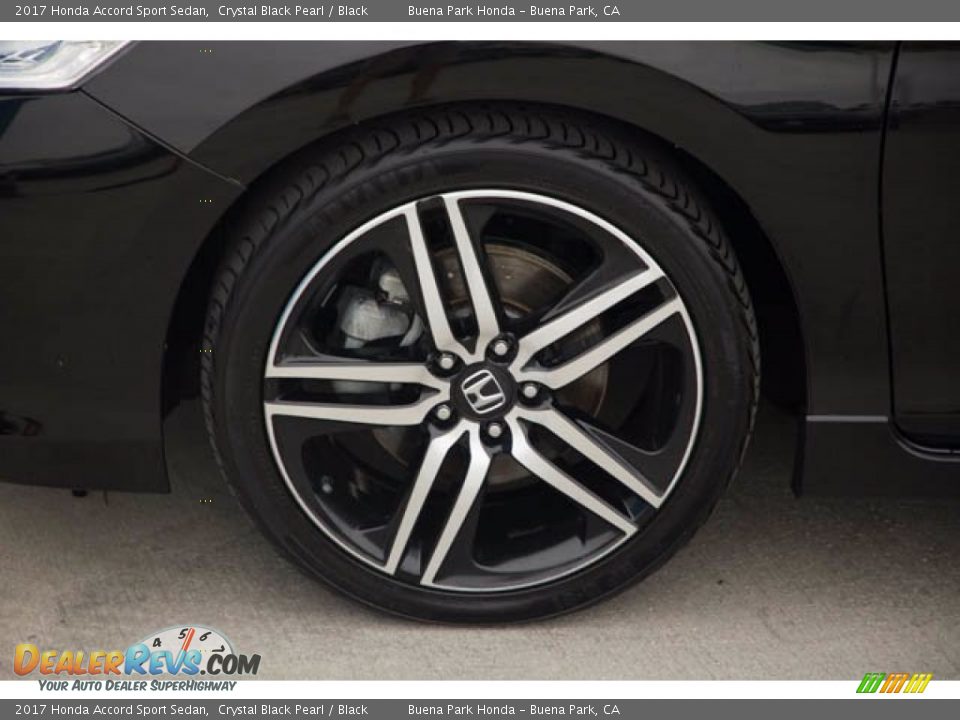2017 Honda Accord Sport Sedan Crystal Black Pearl / Black Photo #34