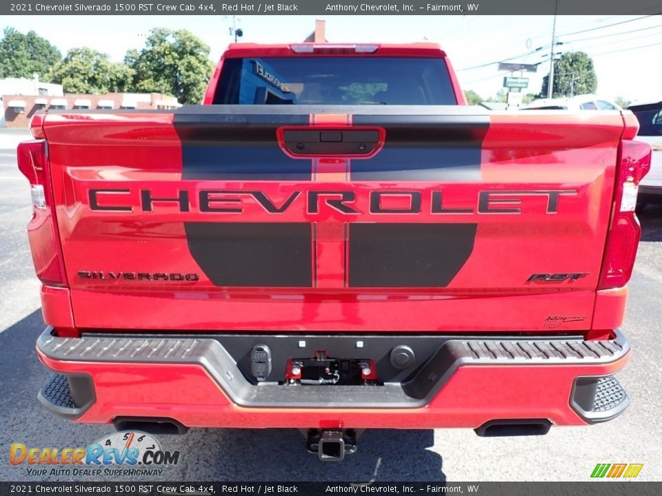 2021 Chevrolet Silverado 1500 RST Crew Cab 4x4 Red Hot / Jet Black Photo #4