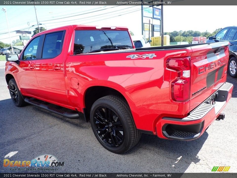 2021 Chevrolet Silverado 1500 RST Crew Cab 4x4 Red Hot / Jet Black Photo #5