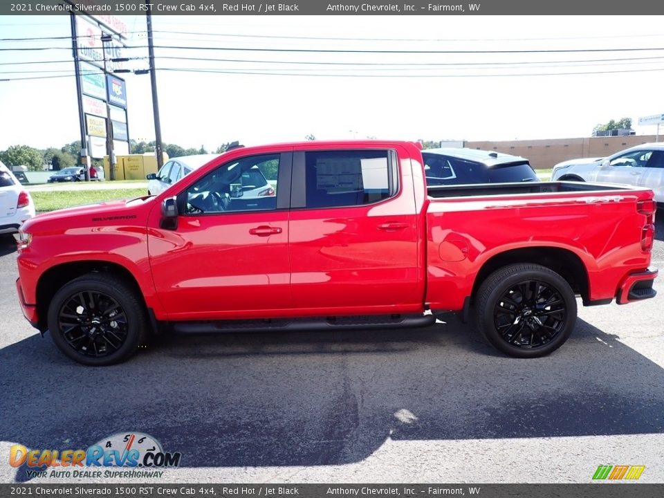 2021 Chevrolet Silverado 1500 RST Crew Cab 4x4 Red Hot / Jet Black Photo #6